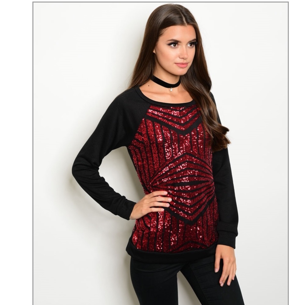 Sequin Front Top