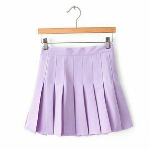 American apparel purple pleated tennis skirt