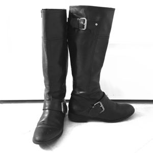 Nine West leather riding boots