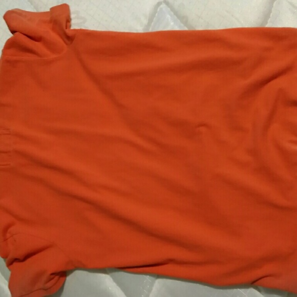 Orange American eagle polo