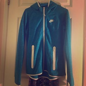 Blue nike zip up