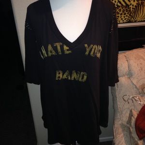 "I Hate Your Band" tee