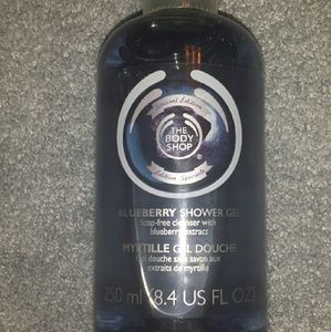 The body shop. Blueberry body wash. Never used
