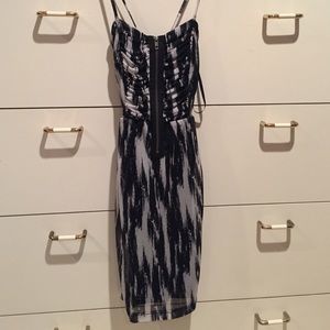 Black & white patterned dress