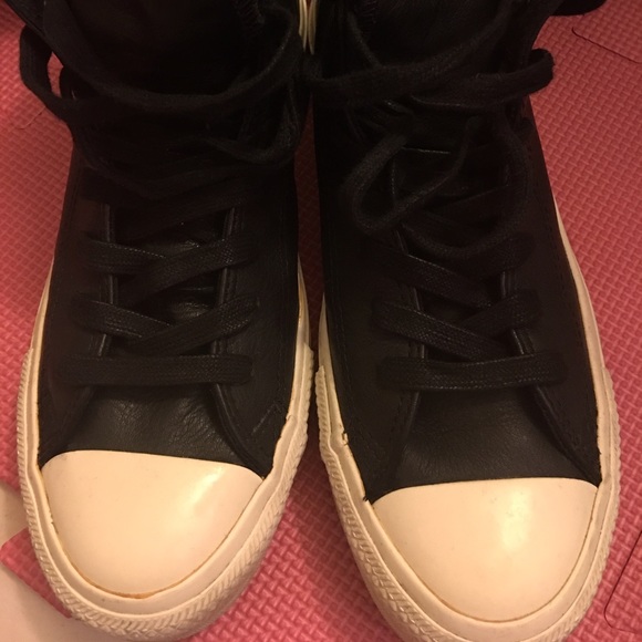 Converse leather shoes...