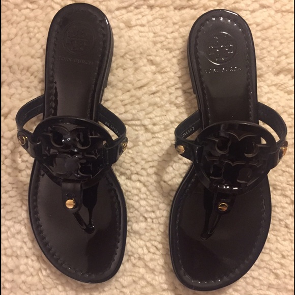 Tory Butch Patent Leather Miller Sandal