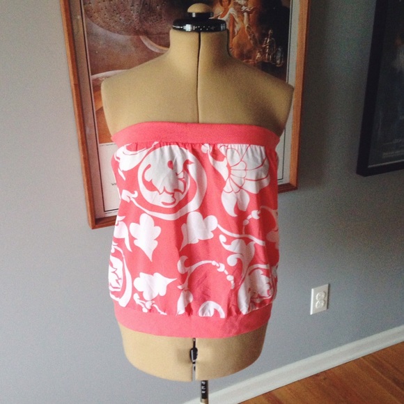 Strapless Chiffon Top