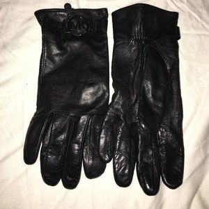 Michael Kors Leather Gloves
