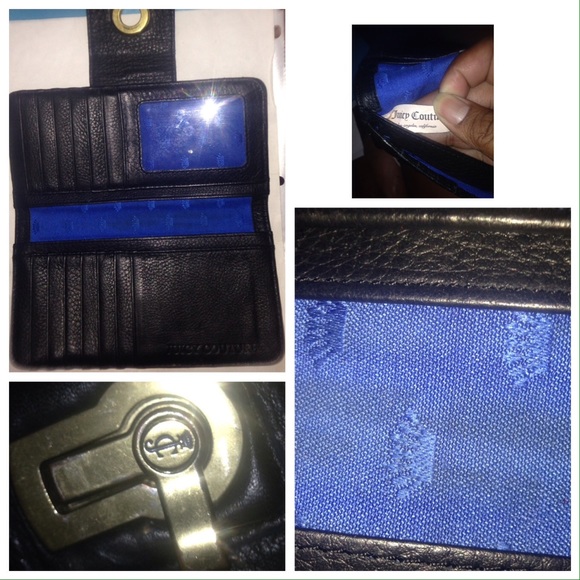 🚫SOLD Juicy couture Bifold TurnLock JC Leather w - Picture 4 of 4