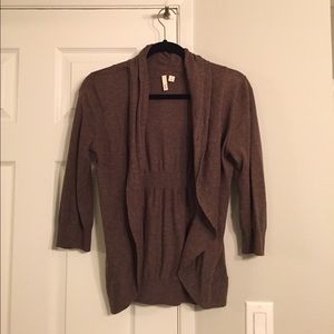 Brown 3/4 sleeve Frenchi sweater