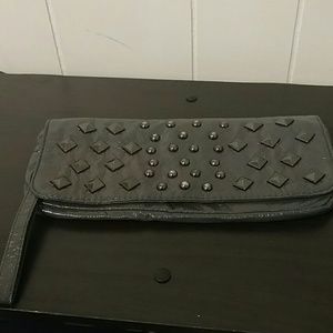 Charcoal Gray Wristlet