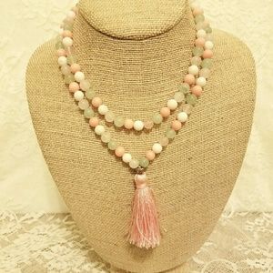 Pink 108 Bead Mala