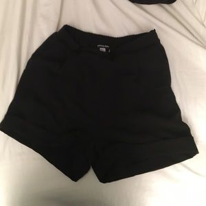 American Apparel Black Crepe Shorts