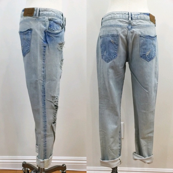 [ zara ] distressed boyfriend denim - Picture 3 of 4