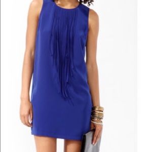 F21 Fringe Trim Shift Dress