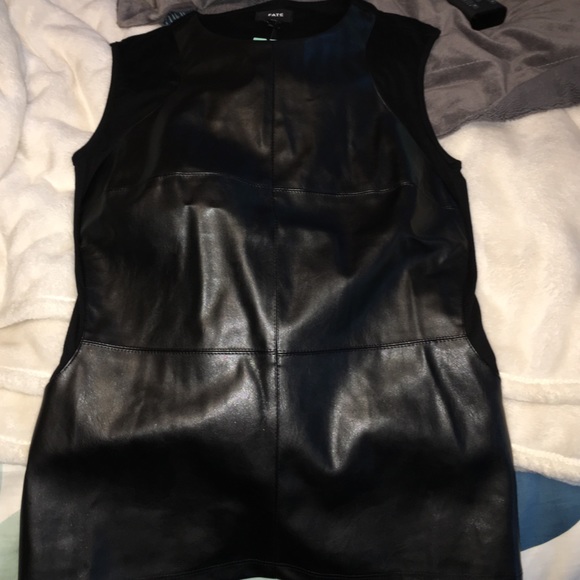 Fun Fauxleather style top