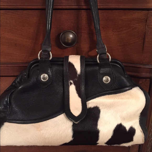 Authentic cow hide / leather one of a kind handbag