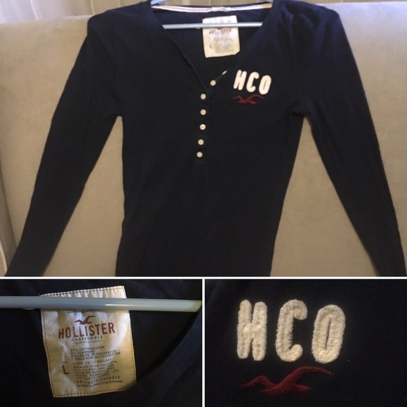Hollister stretch long sleeve shirt