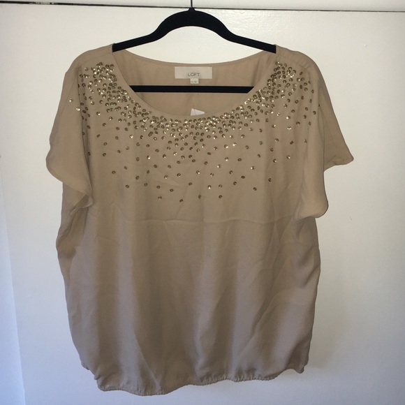Loft sequin top size XL