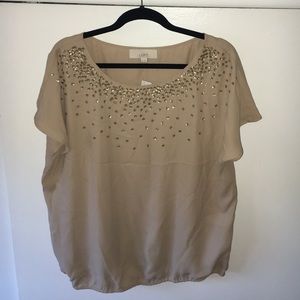Loft sequin top size XL