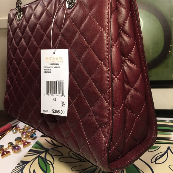 NWT 358 MICHAEL KORS SUSANNAH TOTE
