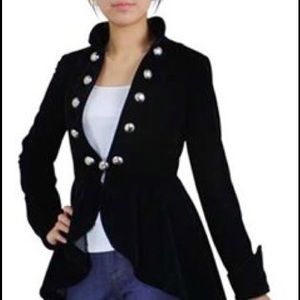 Steampunk Chic Stars gothic velvet coat