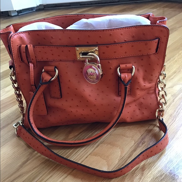Orange Michael Kors bag