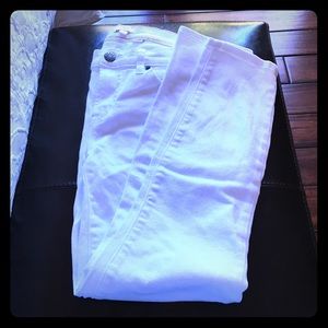 J. Crew toothpick jeans, white, size 29