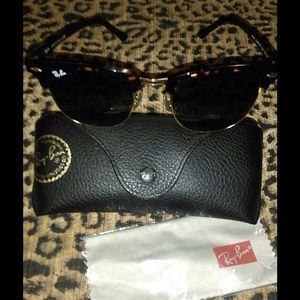 RAY BAN CLUBMASTER SUNGLASSES