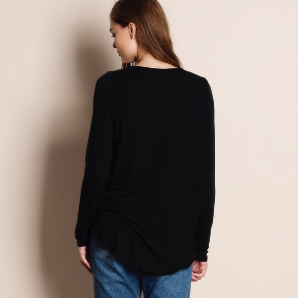 Lost Sonnet Crisscross Faux Wrap Top - Picture 3 of 4