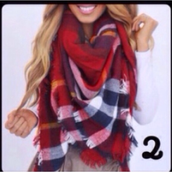 ❣️LAST❣️ Plaid Tartan Oversized Blanket Scarf Chic - Picture 4 of 4
