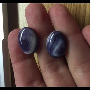 Purple Wampum Studs