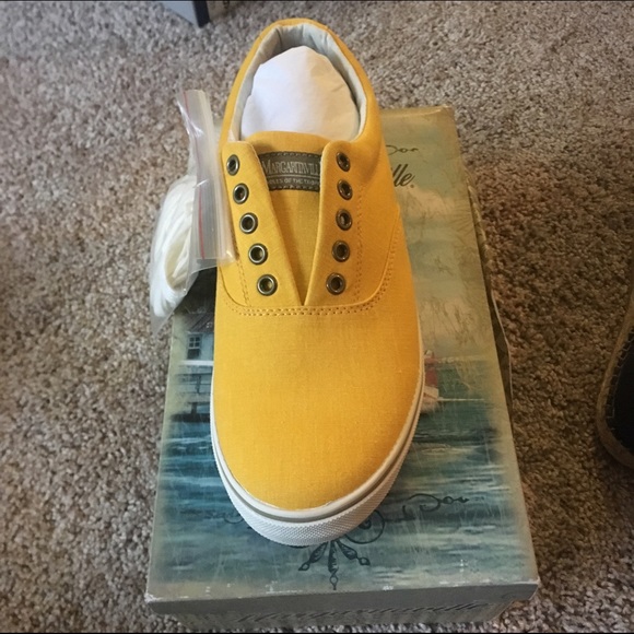 NWT Yellow Men's Margaritaville Sneakers