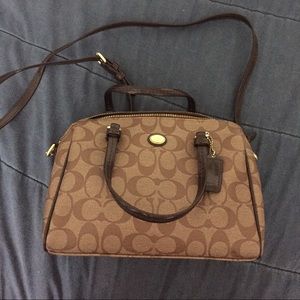 Coach Brown Handbag Purse Small Bag