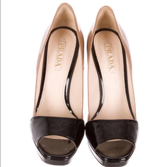 Reserved NIB Prada peep toe pumps - Picture 2 of 4