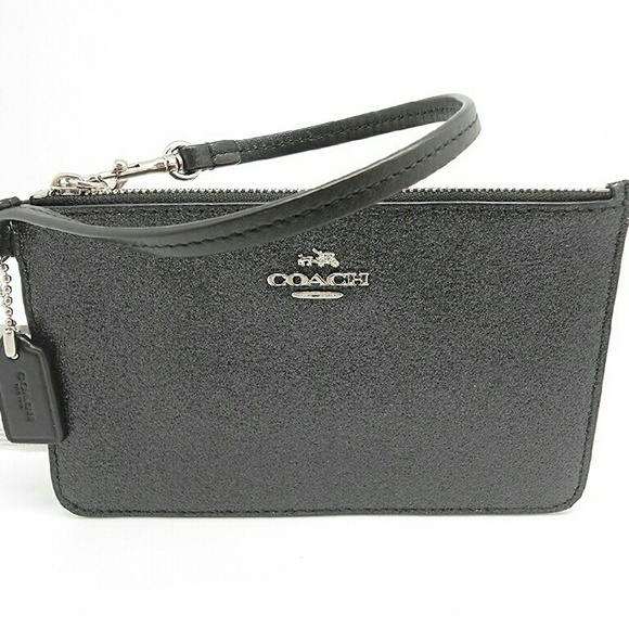Black Coach Wristlet Glitter