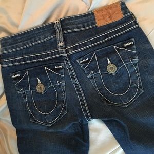 True Religion cropped authentic sz 24 jeans