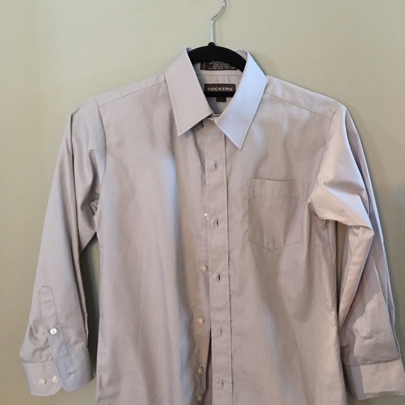 Boys gray Dockers dress shirt