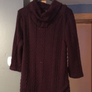 Cowl Neck Asymmetrical Tunic