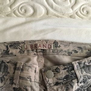 J BRAND floral stretch jeans