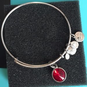 Alex and Ani Preowned ruby July bangle