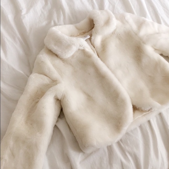 White furry coat for kids