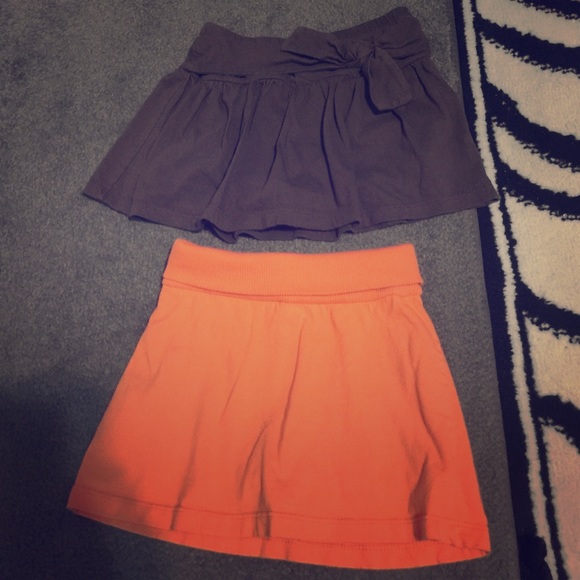 🎀Girls Orange & Brown Skort Set- Size 3T🎀