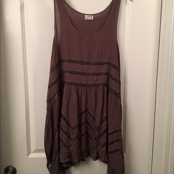 Free People Lace and Voile Dress