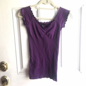 Guess purple shirt