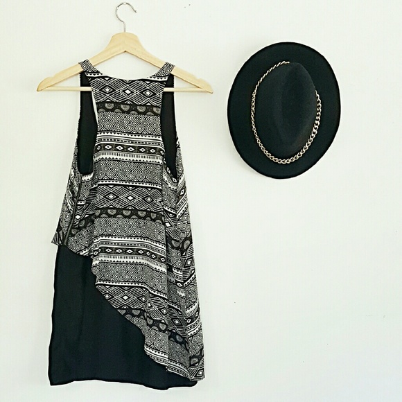 Silence+Noise UO Black Tribal Dress SIZE SMALL - Picture 2 of 5