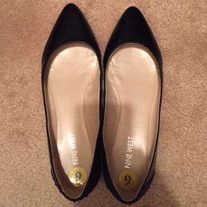 Adorable flats with bling on the heel