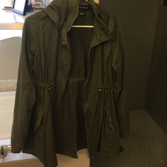 Green utility jacket