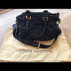 Louis Vuitton Black Denim Monogram Bag