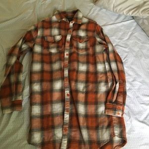 Plaid button up dress